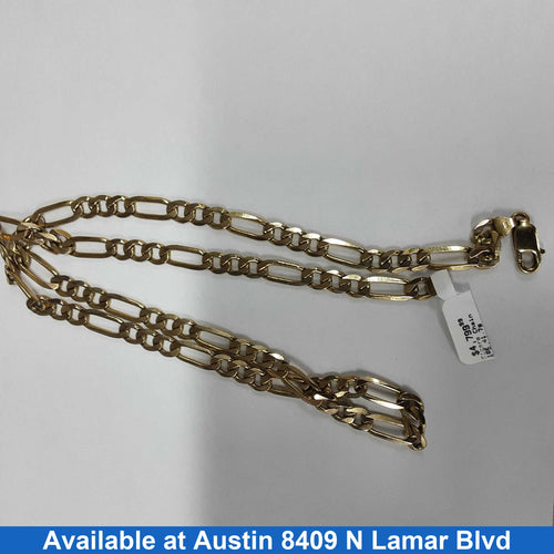 Figaro Chain - Yellow Gold 10k (.417) 41.7 grams 20 inch