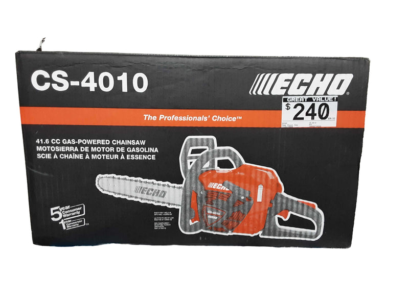 Echo Cs-4010 Orange Chain Saw