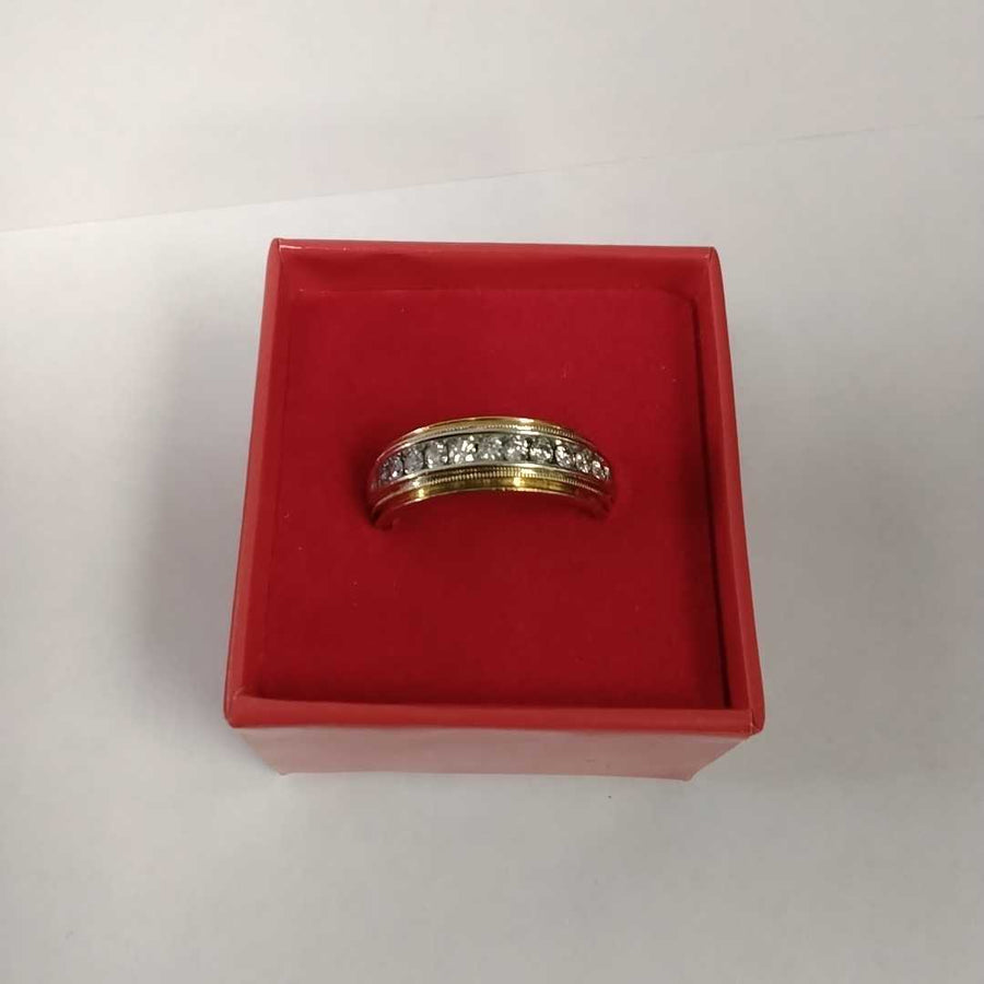 Ring - Wedding Band - Yellow Gold 14k (.585) 8 grams Size 10.5