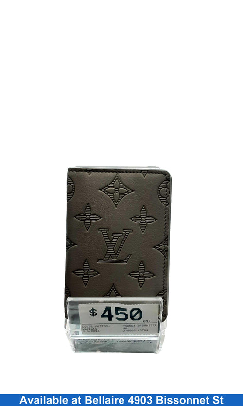 Louis Vuitton Pocket Organizer Gray Wallet