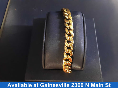 Cuban Link Bracelet - Yellow Gold 10k (.417) 16.5 grams 8 inch
