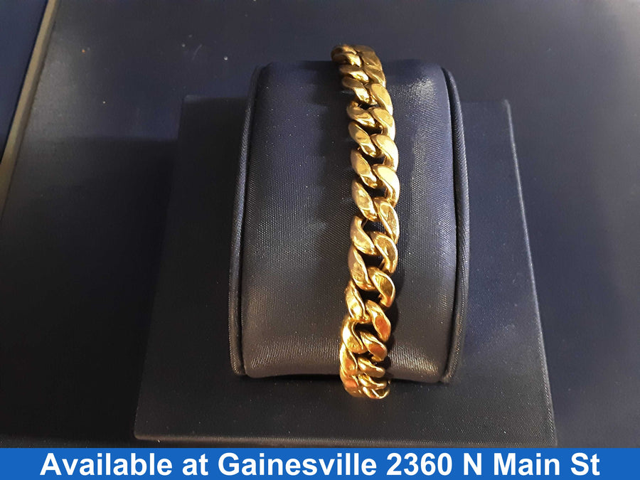 Cuban Link Bracelet - Yellow Gold 10k (.417) 16.5 grams 8 inch