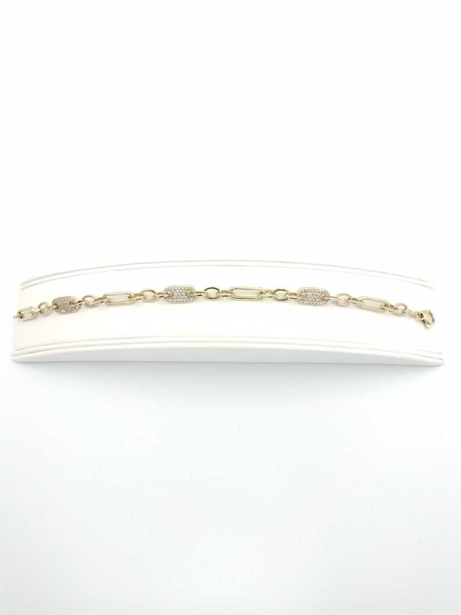 Link Bracelet - Yellow Gold 14k (.585) 9.1 grams 8 inch