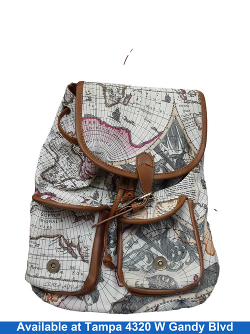 Lucy World Map Multi-color Purse / Handbag