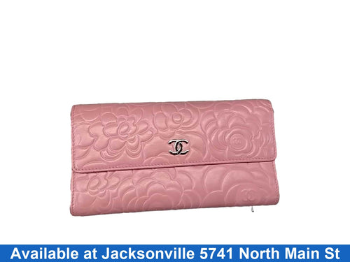 Chanel Camellia Pink Pink Wallet
