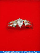 Ring - Wedding Set - Yellow Gold 14k (.585) 5.4 grams Size 7