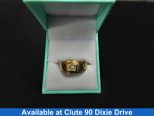 Men's Ring - Yellow Gold 14k (.585) 3.7 grams Size 11.5