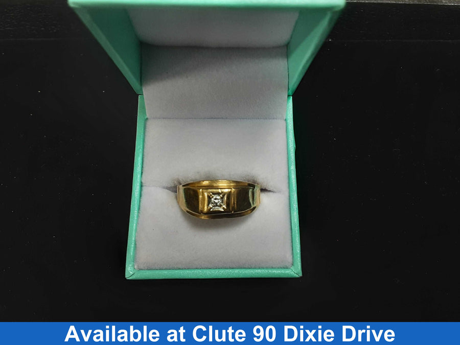 Men's Ring - Yellow Gold 14k (.585) 3.7 grams Size 11.5