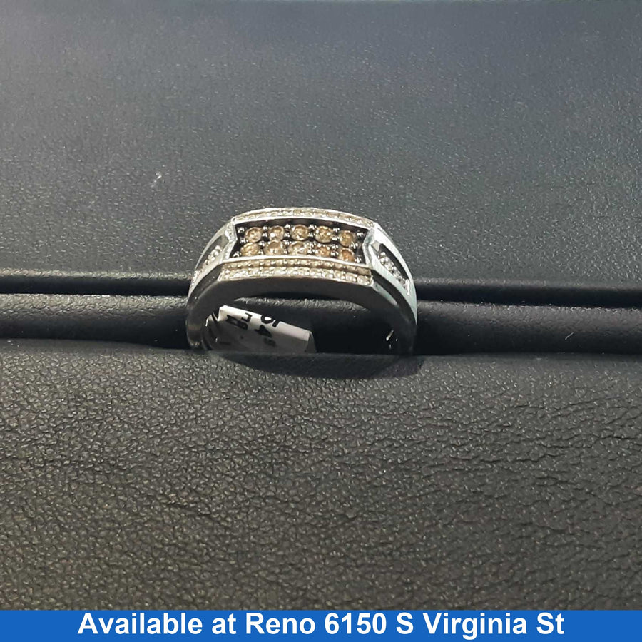 Men's Ring - White Gold 10k (.417) 4.7 grams Size 10