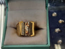 Men's Ring - Tricolor Gold 14k (.585) 7.2 grams Size 7