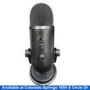 Blue Black Corded Microphone