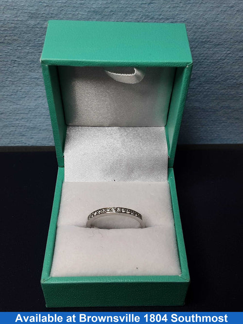 Ring - Wedding Band - White Gold 10k (.417) 1.7 grams Size 7.5