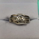 Women's Ring - Anniversary - White Gold 10k (.417) 3.7 grams Size 20