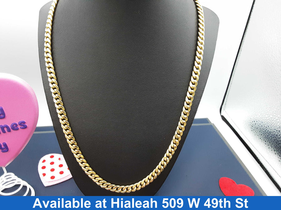 Cuban Link Chain - Yellow Gold 14k (.585) 21.6 grams 20 inch