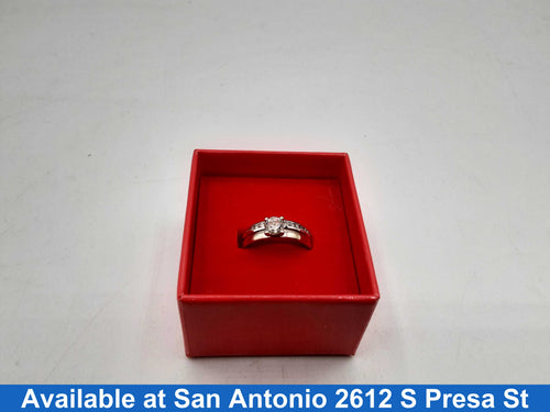 Ring - Engagement Set - White Gold 14k (.585) 4.7 grams Size 7