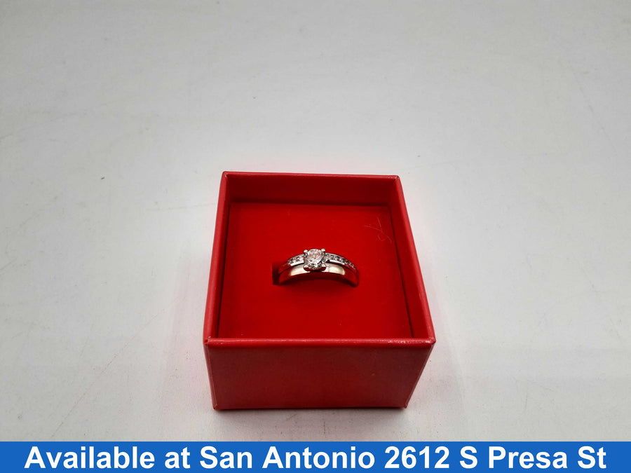 Ring - Engagement Set - White Gold 14k (.585) 4.7 grams Size 7