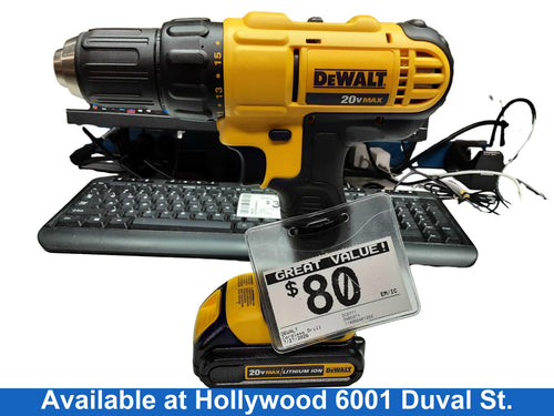 Dewalt Dcd771 Yellow Cordless Standard Drill