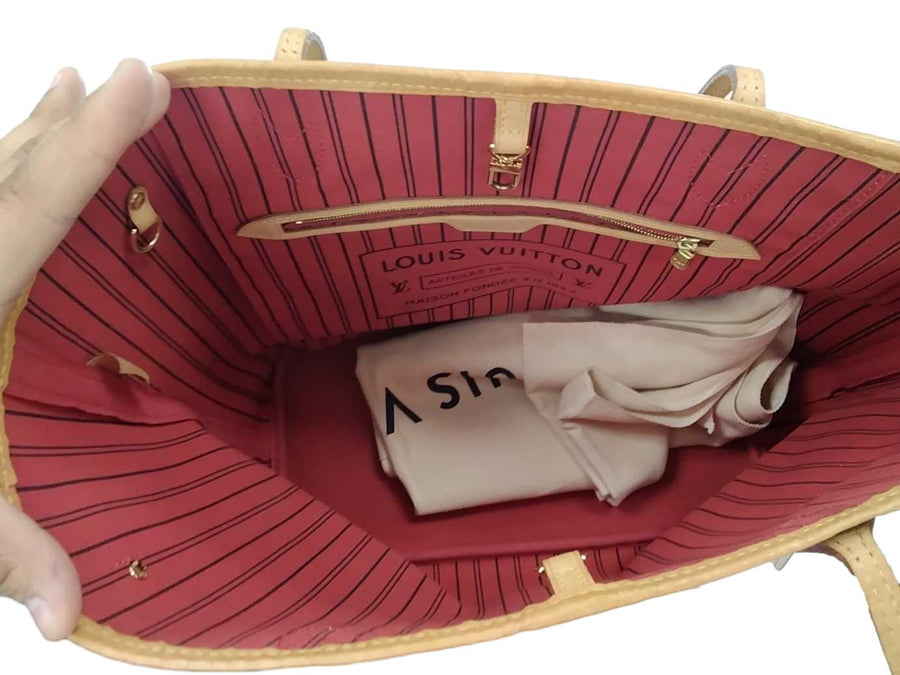 Louis Vuitton Neverfull Mm Brown Purse / Handbag