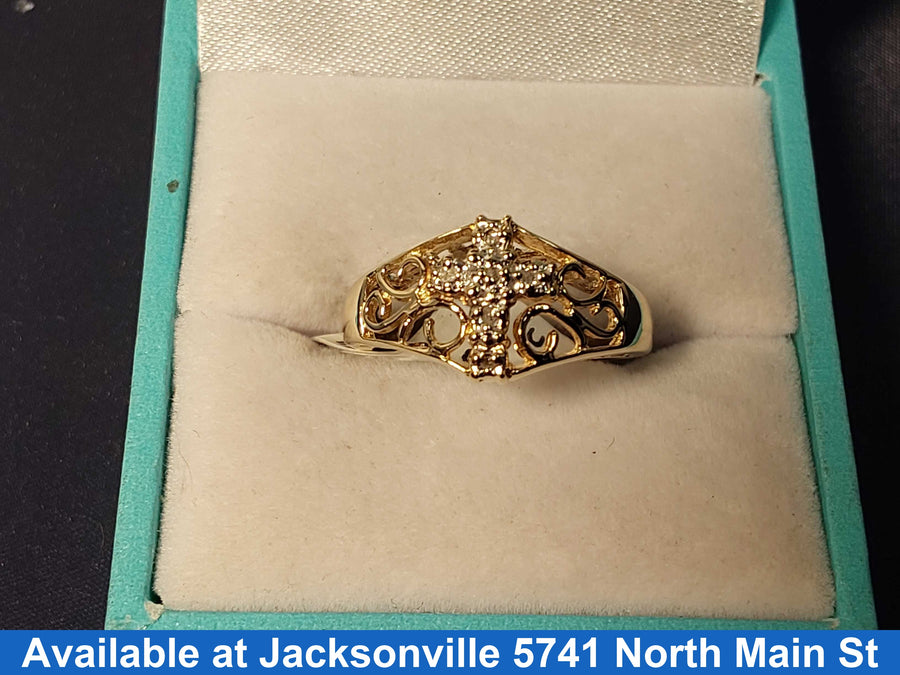 Women's Ring - Yellow Gold 10k (.417) 2.5 grams Size 5
