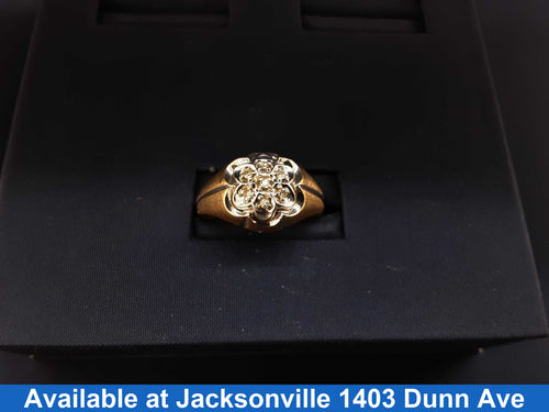 Men's Ring - Yellow Gold 10k (.417) 3.7 grams Size 7