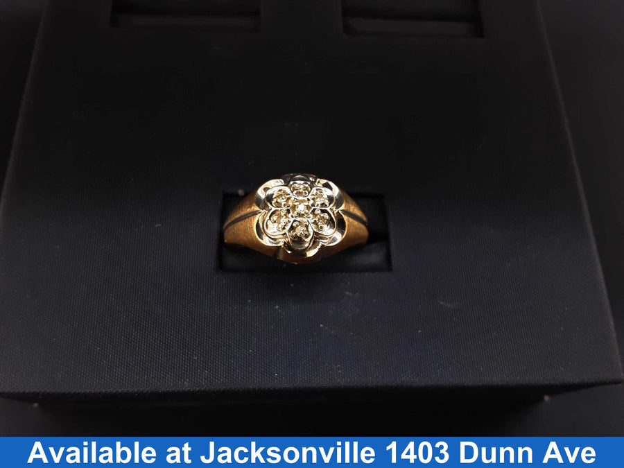 Men's Ring - Yellow Gold 10k (.417) 3.7 grams Size 7
