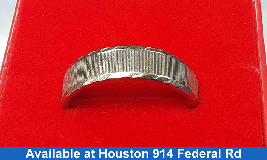 Men's Ring - White Gold 14k (.585) 5.9 grams Size 11