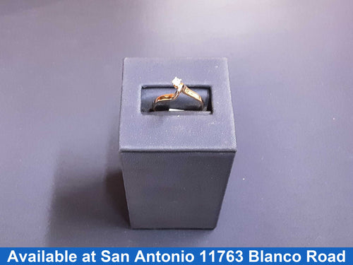 Women's Ring - Solitaire - Yellow Gold 10k (.417) 1.1 grams Size 7