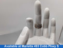 Ring - Engagement Set - White Gold 14k (.585) 3.3 grams Size 5