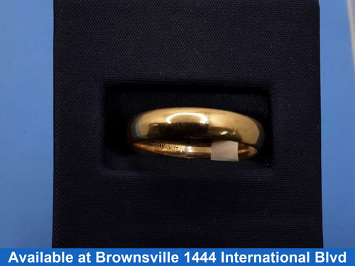 Ring - Wedding Band - Yellow Gold 14k (.585) 4.1 grams Size 9.5