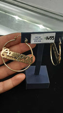 Hoop Earrings - Yellow Gold 10k (.417) 16.6 grams