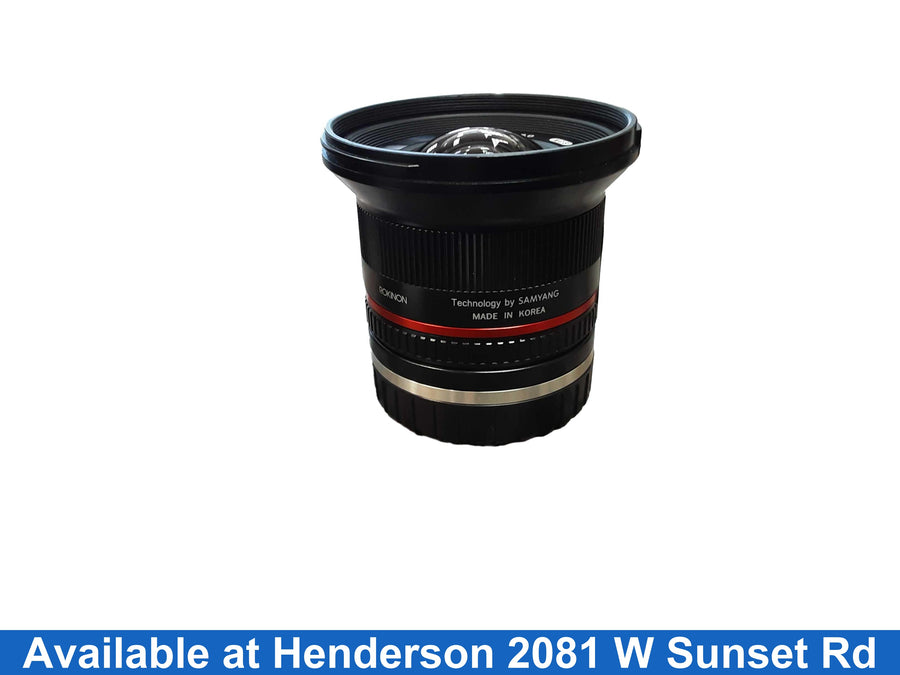 Rokinon 12mm Black Photographic Lens