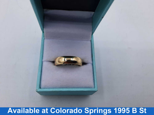 Ring - Wedding Band - Yellow Gold 14k (.585) 6.2 grams Size 9