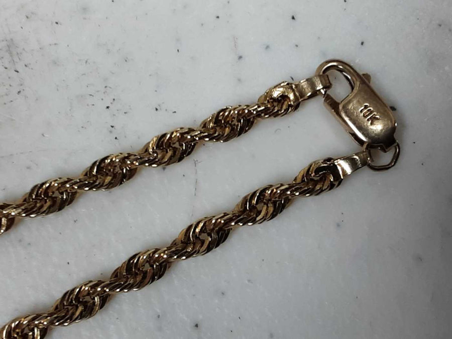 Rope Chain - Yellow Gold 10k (.417) 10.7 grams 20 inch