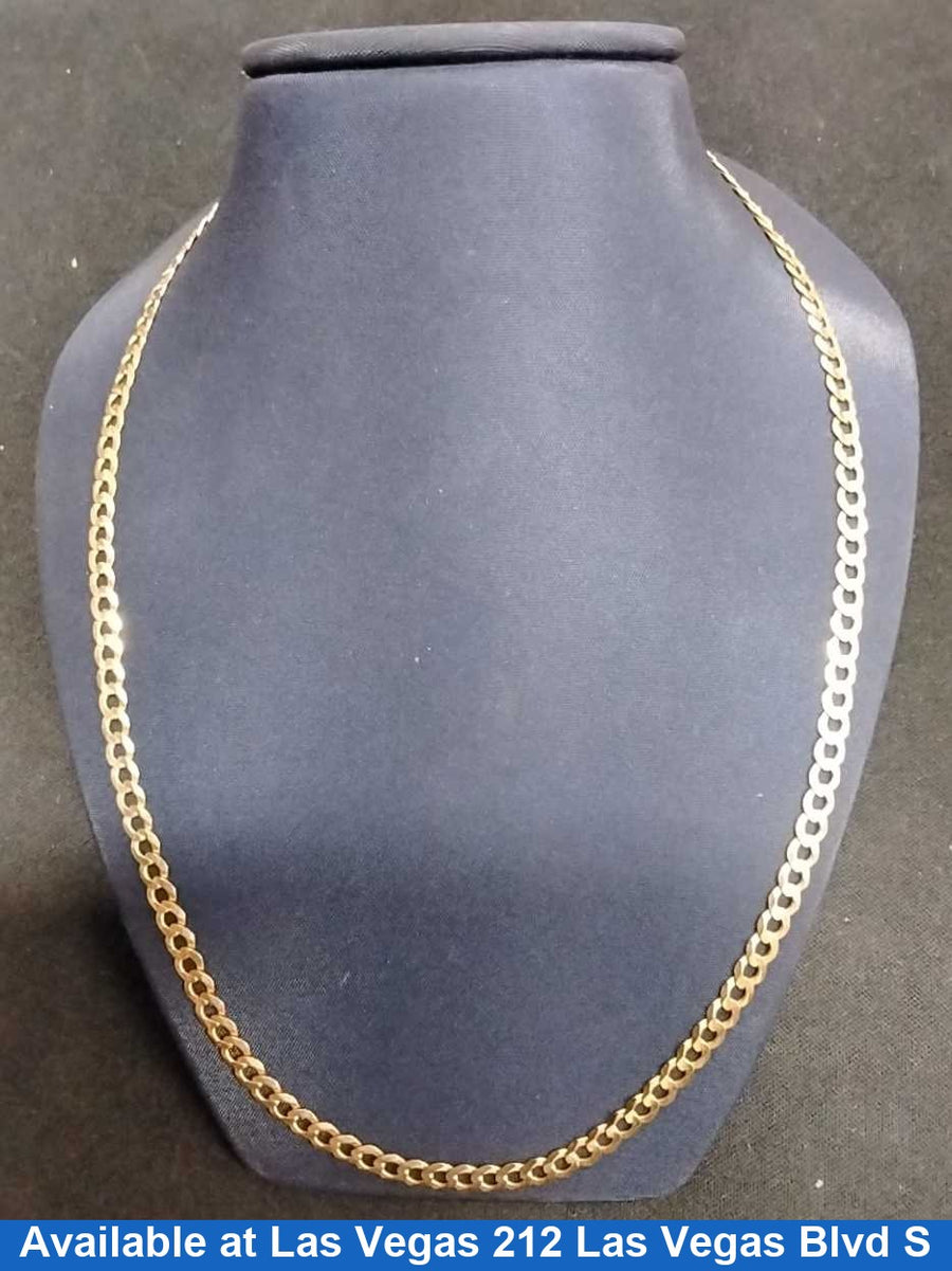 Cuban Link Chain - Yellow Gold 14k (.585) 8.2 grams 22 inch