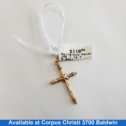 Religious Pendant - Yellow Gold 10k (.417) 1.1 grams