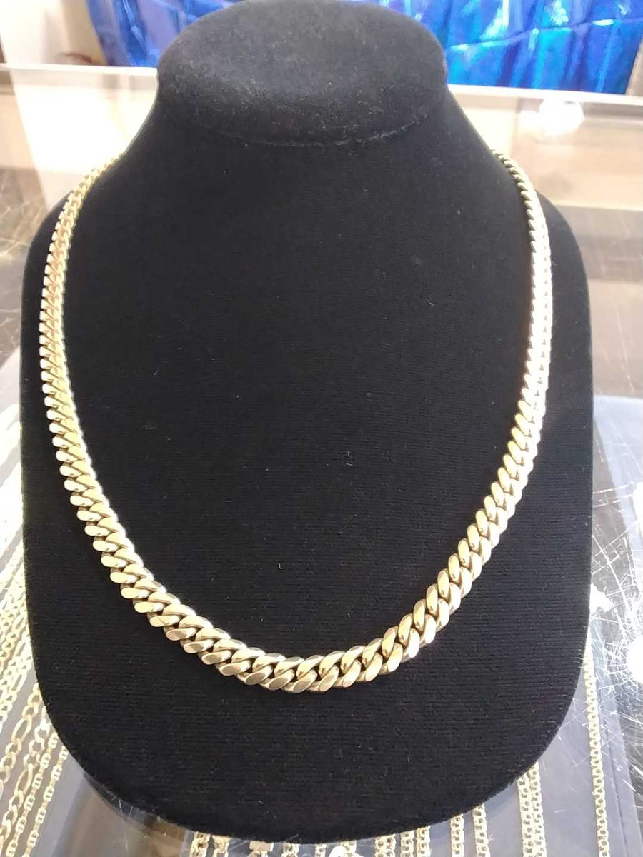 Cuban Link Chain - Yellow Gold 14k (.585) 87 grams 30 inch