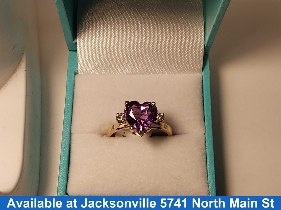 Women's Ring - Yellow Gold 10k (.417) 3.8 grams Size 8