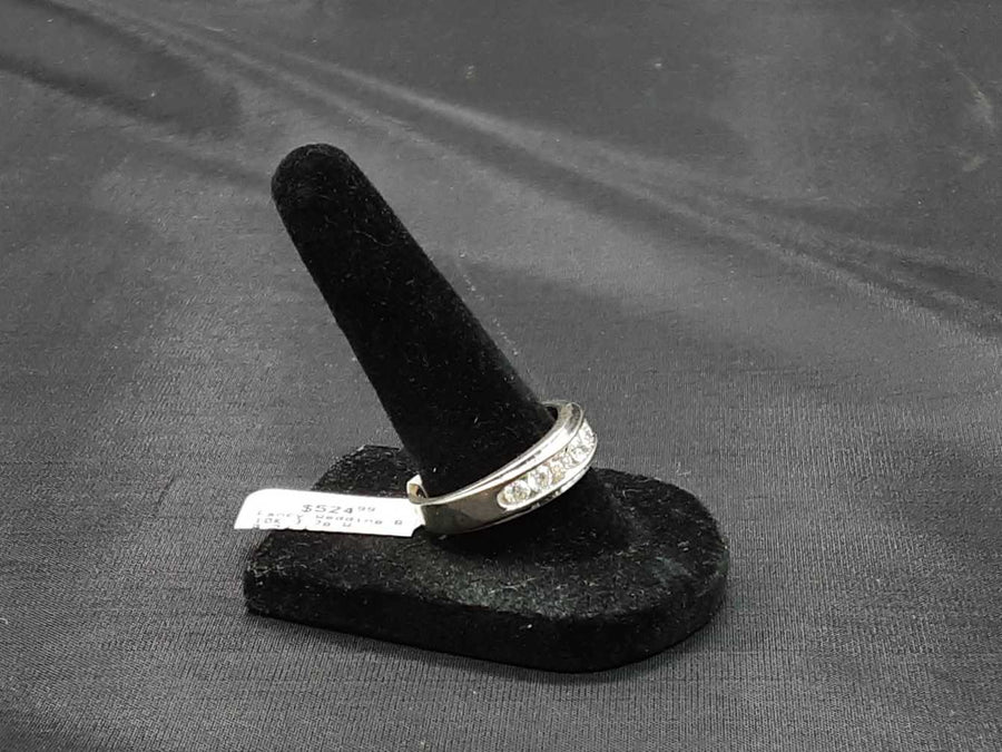Ring - Wedding Band - White Gold 10k (.417) 3.7 grams Size 10