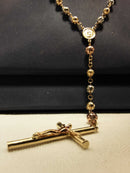 Bead Chain - Tricolor Gold 10k (.417) 18.8 grams 32 inch
