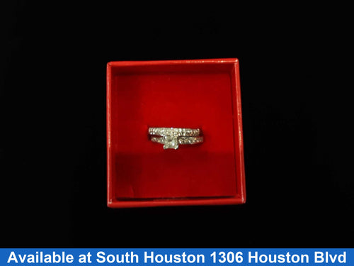 Ring - Engagement Set - White Gold 14k (.585) 5.8 grams Size 6