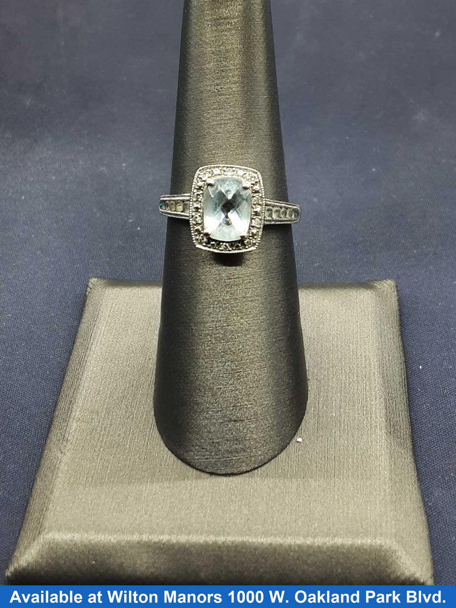 Women's Ring - White Gold 10k (.417) 2.4 grams Size 5