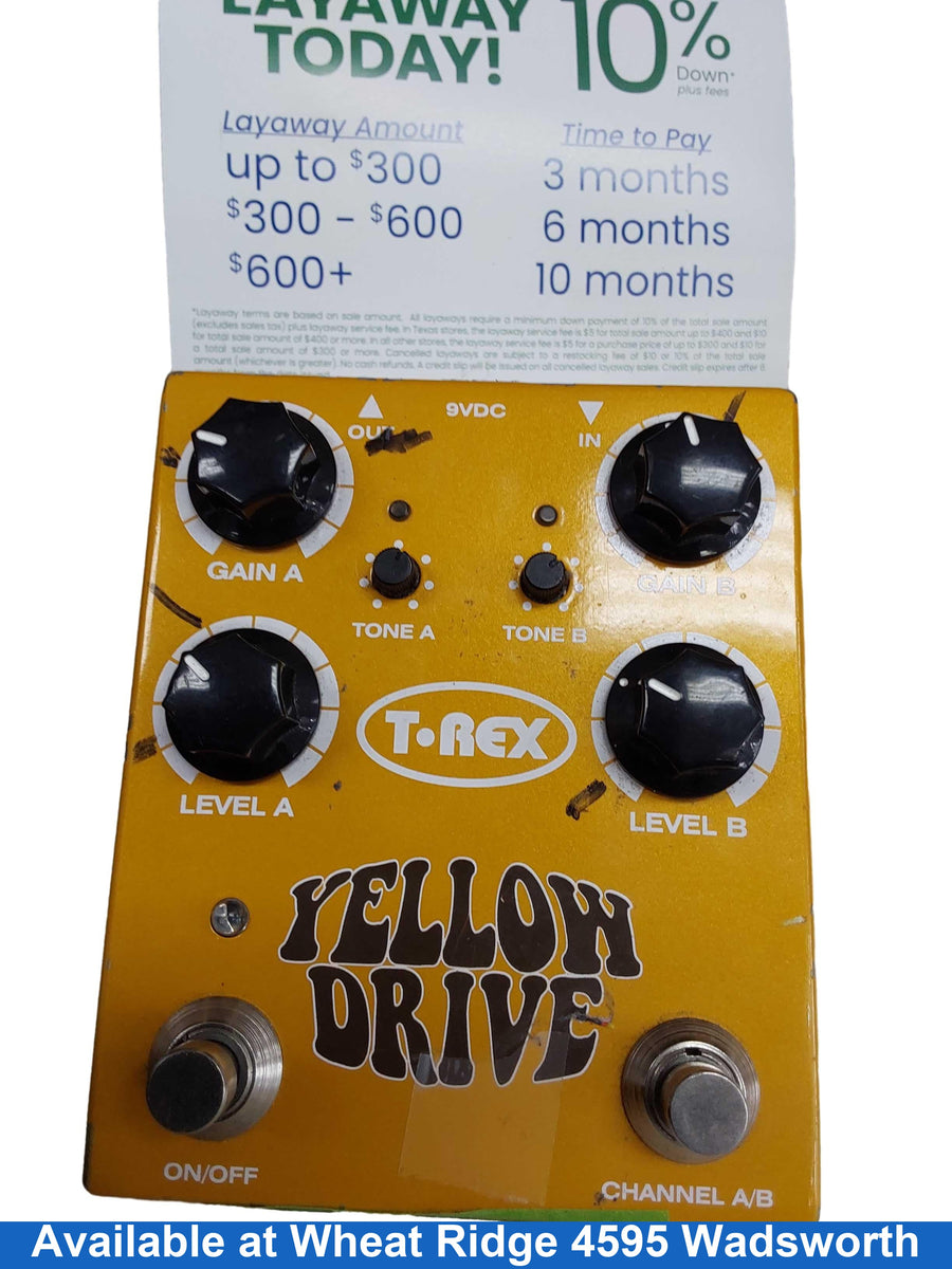 T-rex Yellow Drive Yellow Midi Foot / Pedalboard Controller