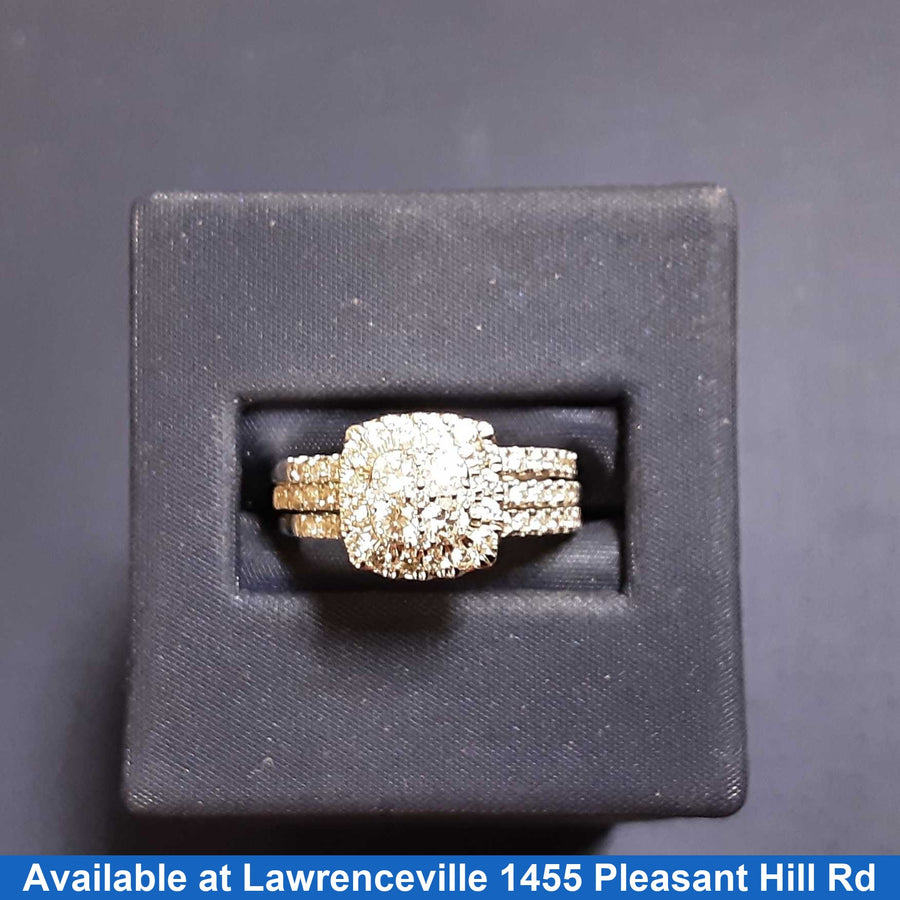 Ring - Engagement Set - White Gold 10k (.417) 6.1 grams Size 7