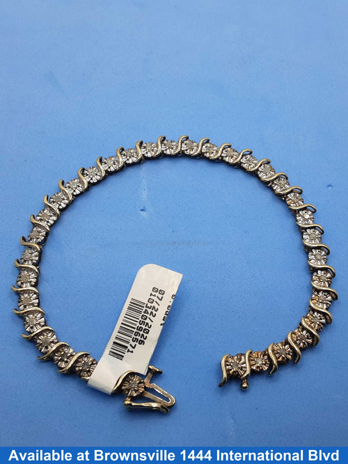 Tennis Bracelet - Yellow Gold 10k (.417) 8.4 grams 7 inch