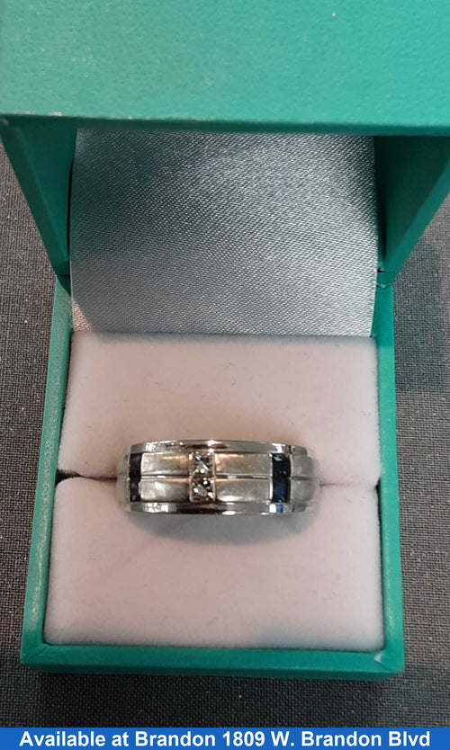 Men's Ring - White Gold 14k (.585) 7.3 grams Size 11