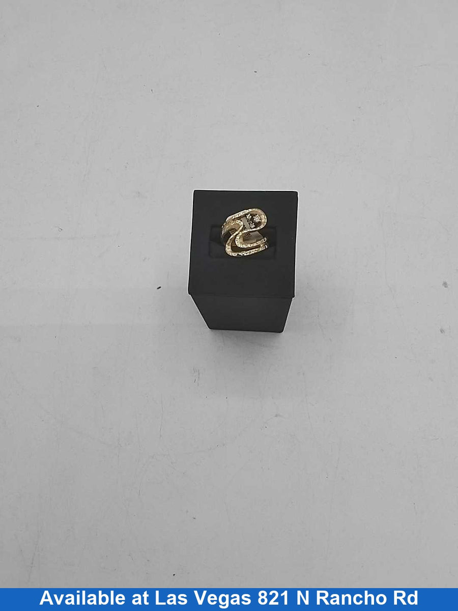 Women's Ring - Yellow Gold 10k (.417) 5.4 grams Size 8.5