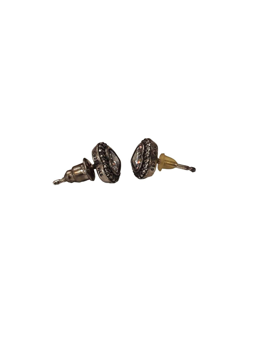 Pandora Elevated Heart Stud Earrings Silver Other Collectible