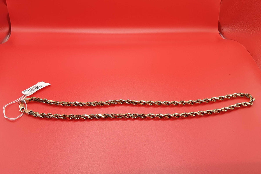 Rope Chain - Yellow Gold 10k (.417) 7 grams 18 inch