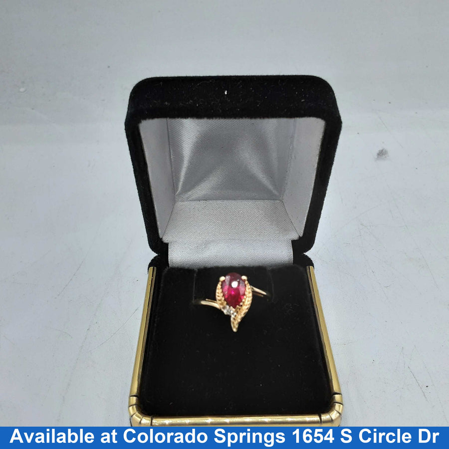 Women's Ring - Yellow Gold 10k (.417) 2.3 grams Size 7