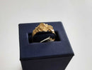 Men's Nugget Ring Yellow Gold 10k Size 8.5